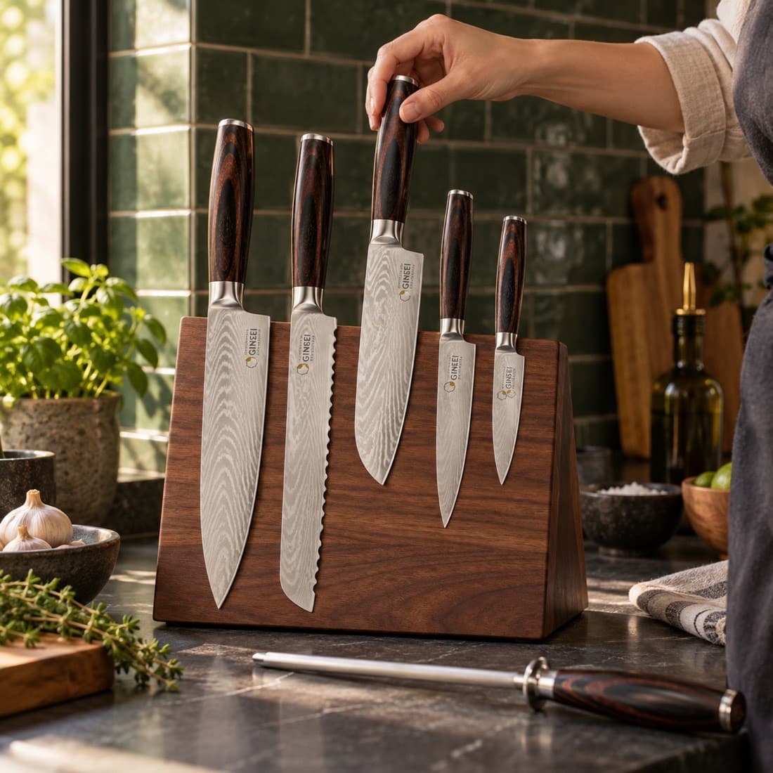 GINSEI Knives in the kitchen